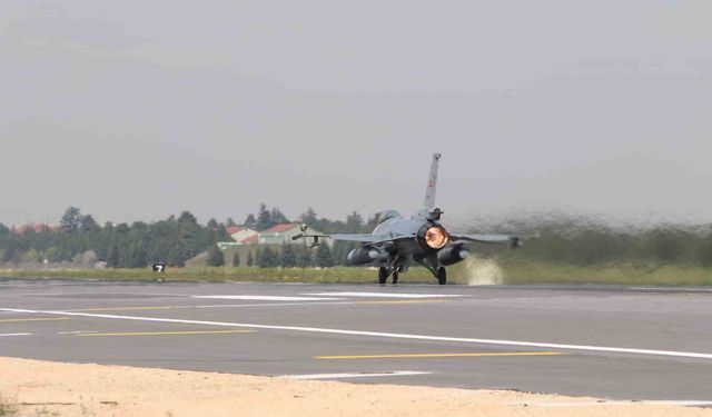 Efes 2026 için F-16'lar Eskişehir'den böyle havalandı