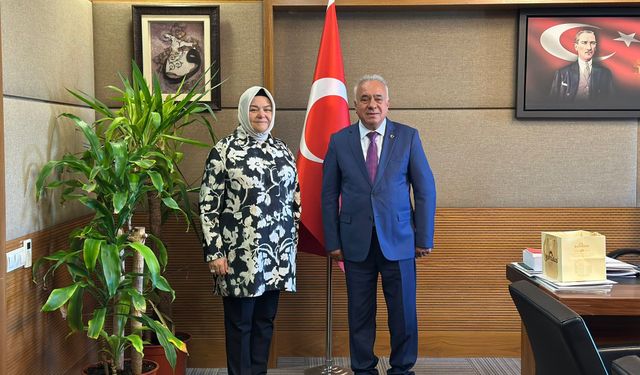 Cafer Adıgüzel ,TBMM'de Ayşen Gürcan' la Görüştü