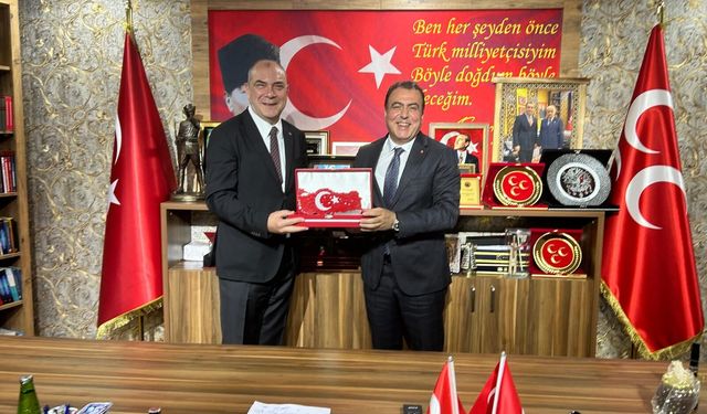 ESO Başkan Kesikbaş ve yönetim kurulu üyeleri MHP İl  yönetimini ziyaret etti