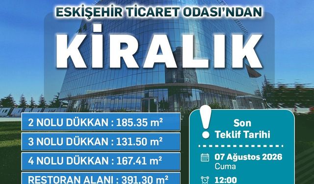 Eto'nun Yeni Hizmet Binasındaki Dükkanlar İhaleyle Kiralanacak