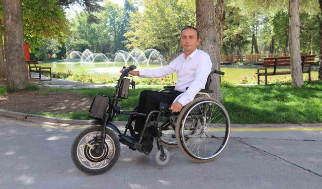 Anadolu Üniversitesi personeli engelleri kendi buluşuyla aştı: 200 bin TL'lik aracı 15 bin TL'ye mal etti