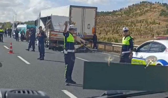 Eskişehir-Ankara karayolunda kaza: 1 ölü, 1 yaralı