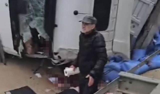 Tır kazasında kolu kopan sürücü tedavi altına alındı