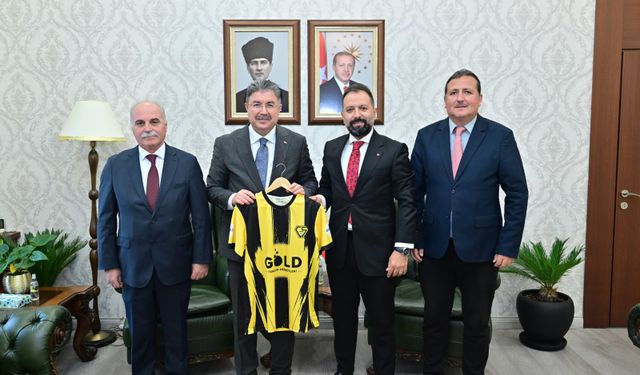 Çağlarspor'dan Vali Yılmaz'a ziyaret