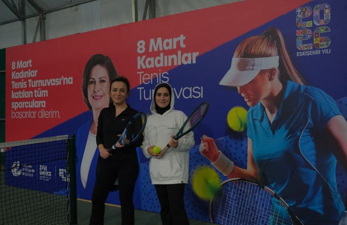 8 Mart’a  Özel Tenis Turnuvası Büyük  Bir  Heyecanla Başladı