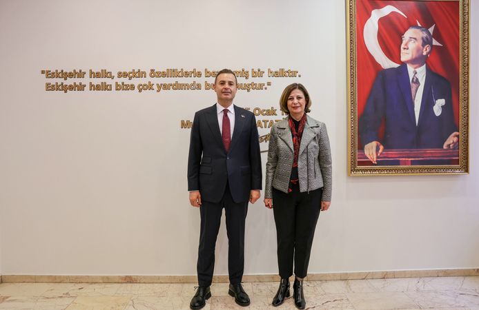 Başkan Akın'^dan Başkan Ünlüce'ye Ziyaret