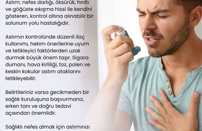 Dünya Astım Günü'nde  Önemli  Uyarı: “Astım Kontrol Altına Alınabilir ”
