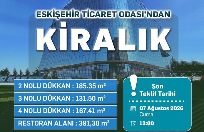 Eto'nun Yeni Hizmet Binasındaki Dükkanlar İhaleyle Kiralanacak