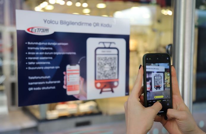 Tramvay Duraklarında QR Kod Dönemi Başladı