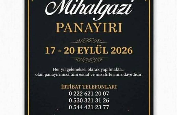 Geleneksel Mihalgazi Panayırı 17 Eylül'de Başlıyor
