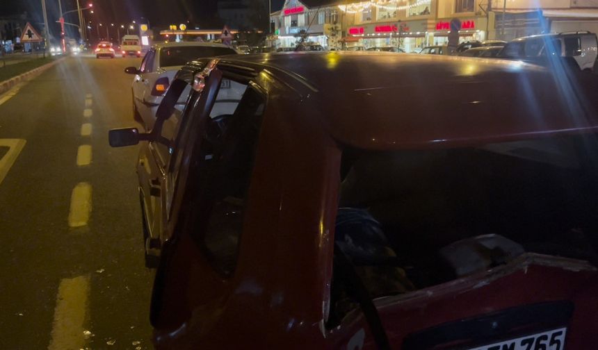 Tavşanlı’da 4 aracın karıştığı zincirleme kaza kamerada