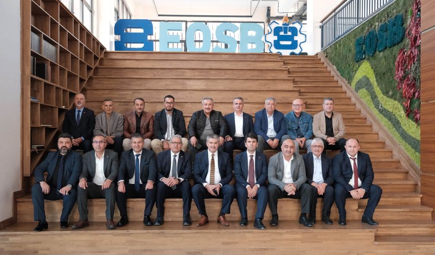 Gediz Heyetinden EOSB ye Ziyaret: İşbirliği Fırsatları Görüşüldü