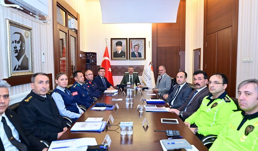 İl Güvenlik ve Asayiş Koordinasyon Toplantısı yapıldı