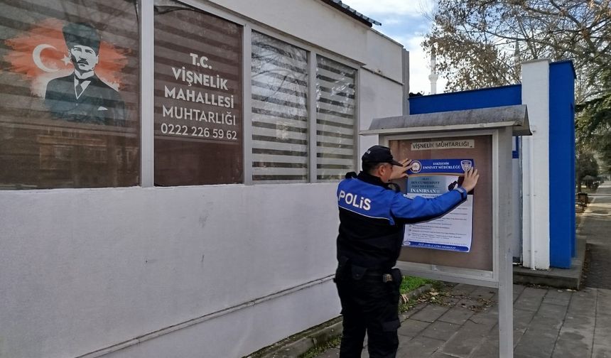 Eskişehir Emniyet Müdürlüğü'nden uyarı: Tuzağa düşmeyin