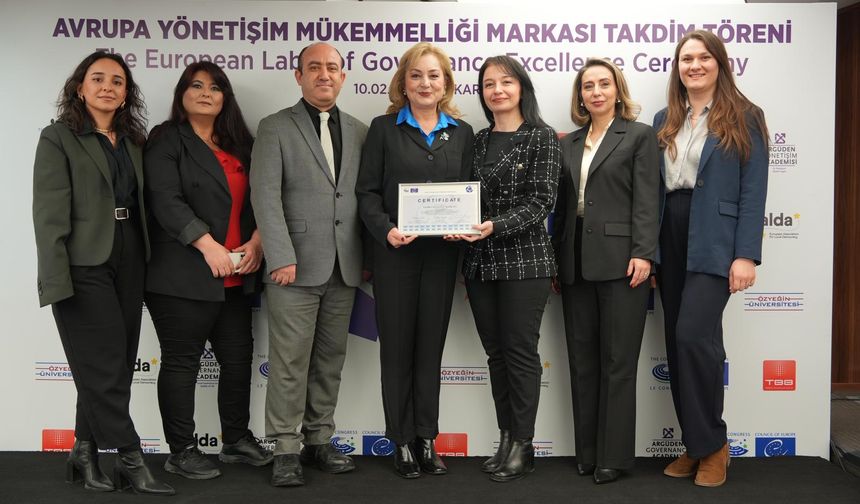 Büyükşehir Belediyesine  Avrupa’dan  Üst  Üste  3’üncü Kez Yönetişim Ödülü