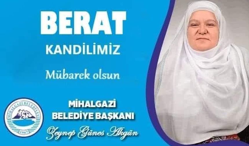 Zeynep Başkan 'dan Berat Kandili Mesajı