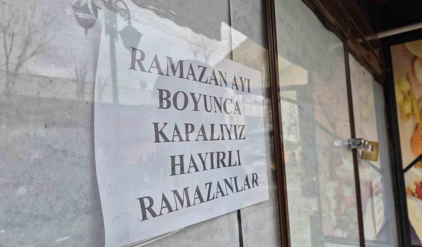 Eskişehir esnafından 'Ramazan' arası