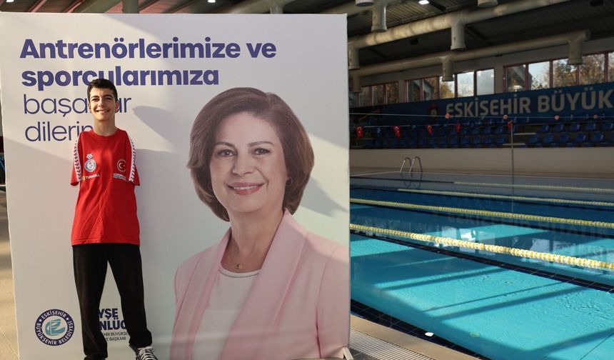 Eskişehirli Milli Yüzücü İtalya’da  Türkiye ’yi  Temsil Edecek