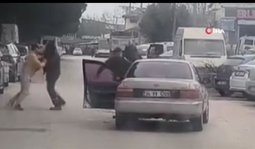 Araçlarından inip Kavga Ettiler