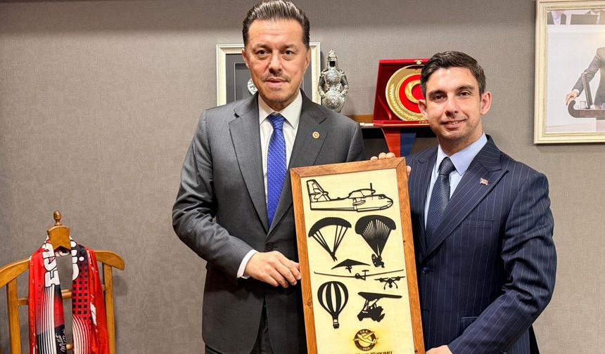 Türk Hava Kurumu Eskişehir Şubesinden Hatipoğlu'na Ziyaret