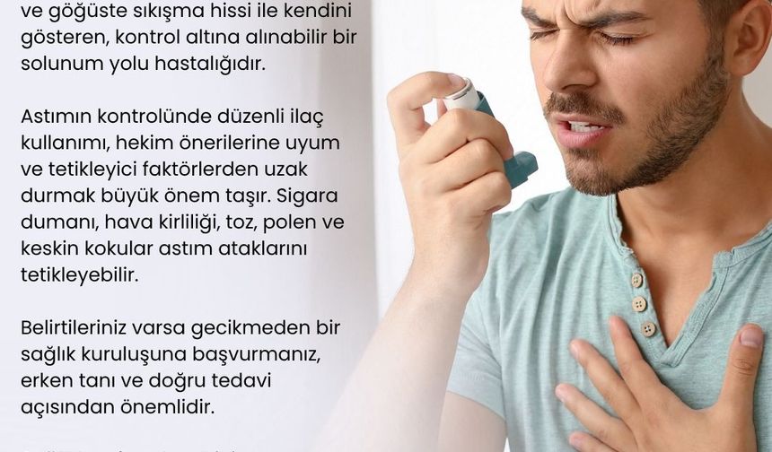 Dünya Astım Günü'nde  Önemli  Uyarı: “Astım Kontrol Altına Alınabilir ”