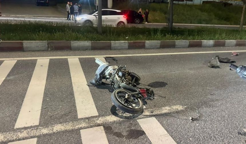 Feci kazada Motosiklet sürücüsü ağır yaralandı