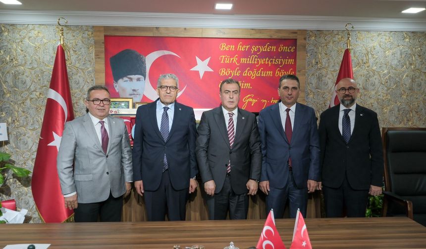 EOSB 'den MHP İl Başkanı Ayhan Sezer'e Hayırlı Olsun Ziyareti