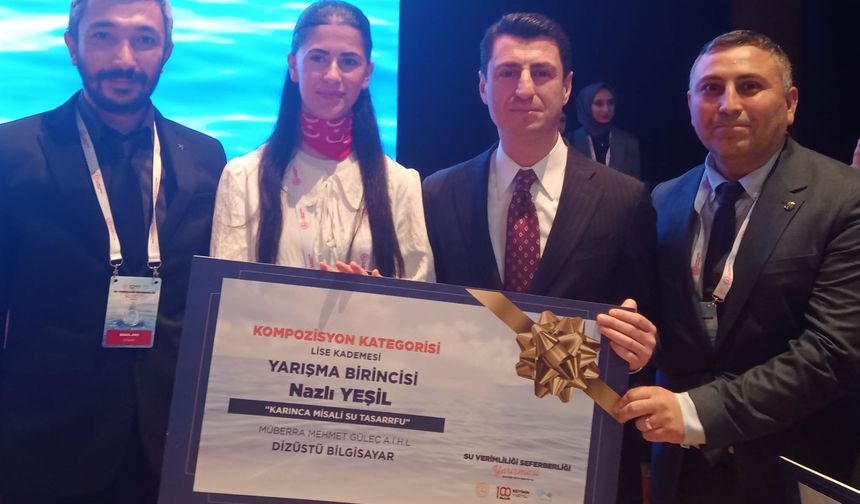 Beylikova 'lı Nazlı Yeşil Su Verimliliği Yarışmasında Türkiye birincisi oldu