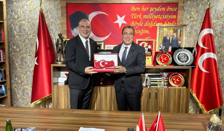 ESO Başkan Kesikbaş ve yönetim kurulu üyeleri MHP İl  yönetimini ziyaret etti