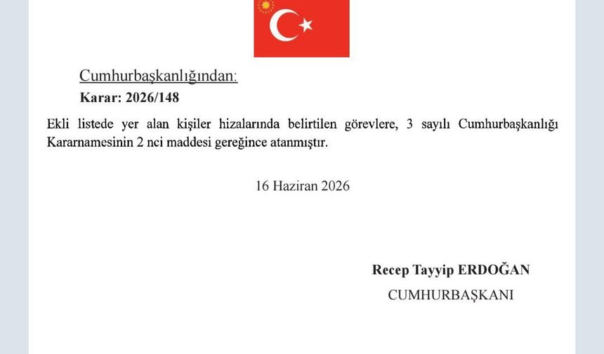 Cumhurbaşkanı Kararnamesiyle O İlçelerin Kaymakamları Değişti