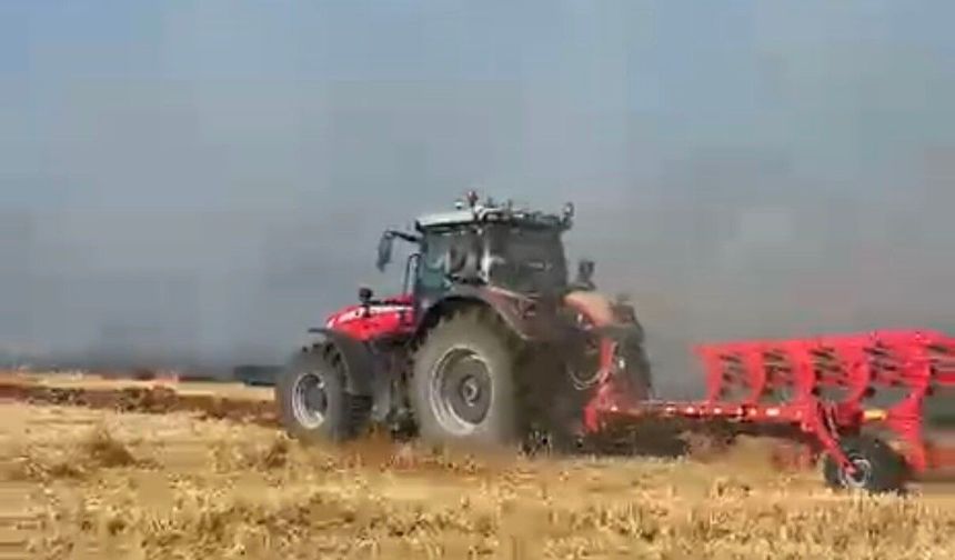 Eskişehir'de tarım arazisinde yangın paniği