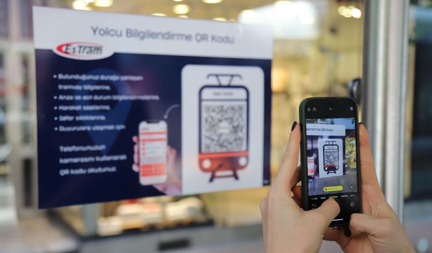 Tramvay Duraklarında QR Kod Dönemi Başladı