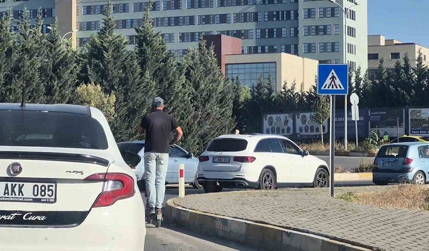 Hem kendi hem trafiğin can güvenliğini hiçe saydı