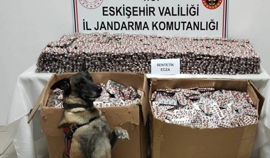 Jandarma 84 bin adet sentetik ecza hapı ele geçirdi, 3 kişi tutuklandı