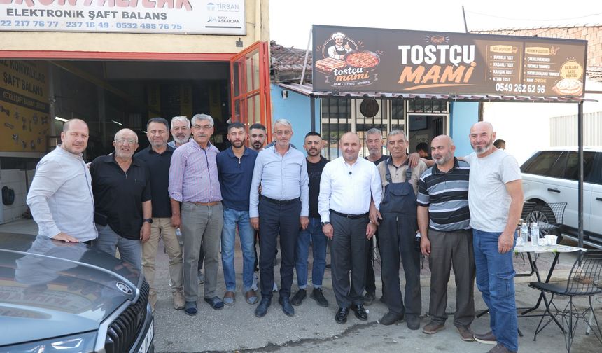 Albayrak’ın Sanayi Buluşması: Geçmişin Çırağına Bugünün Esnafından Yoğun İlgi