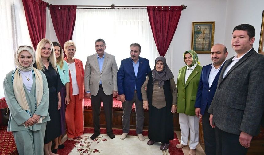 Eskişehir heyetinden BBP Lideri Mustafa Destici'ye Günyüzü'nde ziyaret