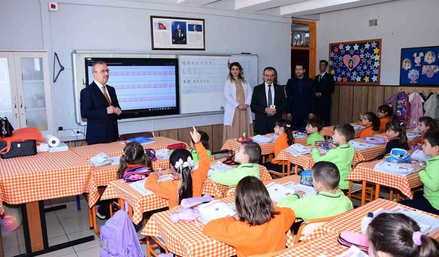 İl Millî Eğitim Müdürü Sinan Aydın'dan Cengiz Topel İlkokuluna ziyaret
