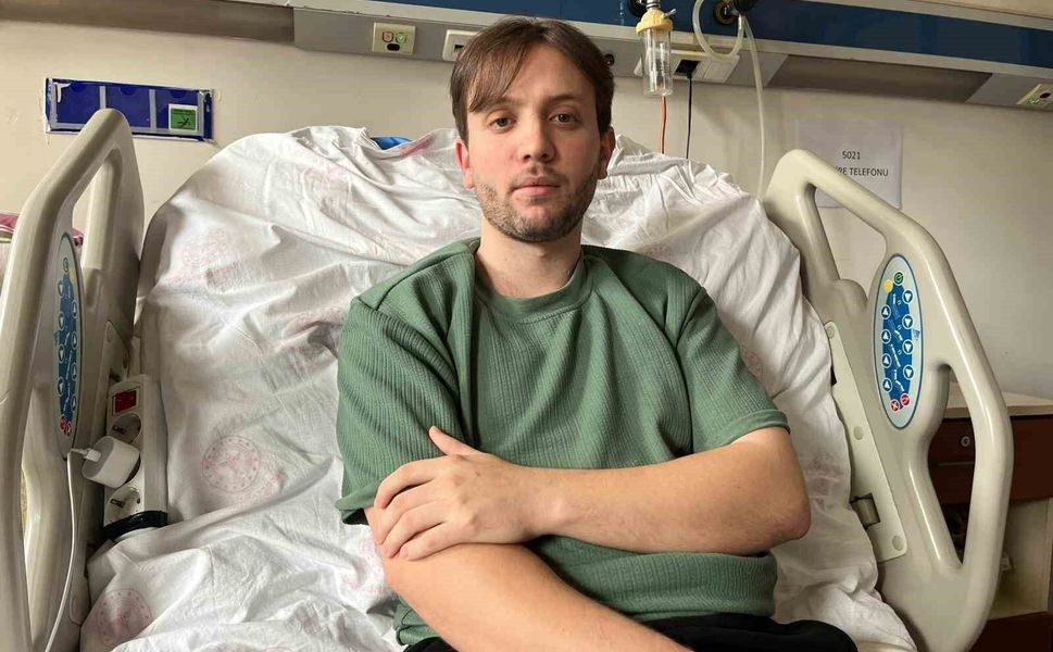 Felç kalan genç sürücüye hasta yatağında ikinci şok