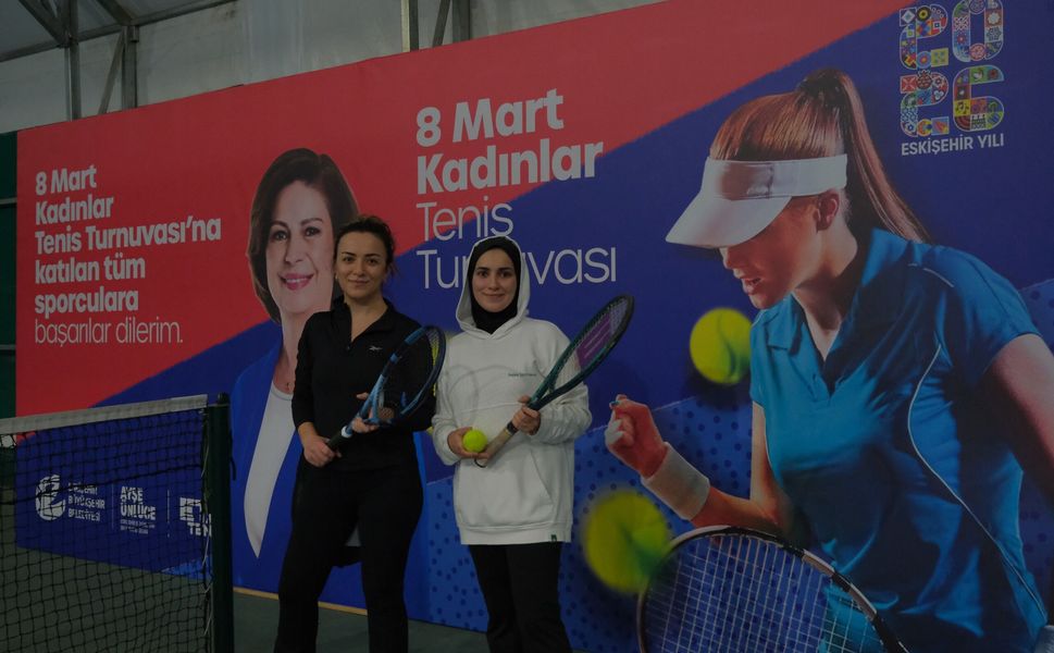 8 Mart’a  Özel Tenis Turnuvası Büyük  Bir  Heyecanla Başladı