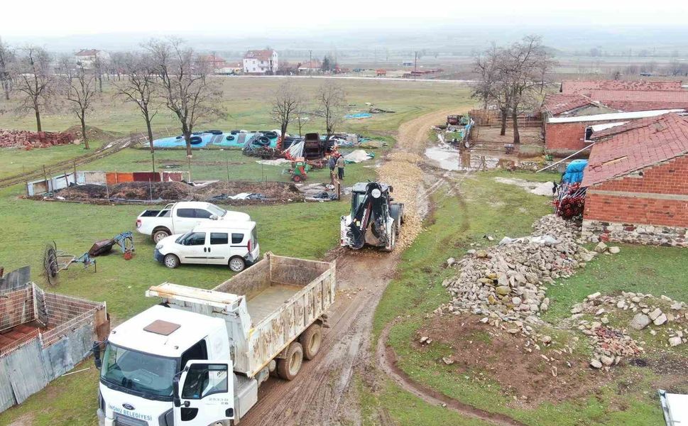 İnönü Belediyesi'nden ulaşım altyapısına iyileştirme çalışması