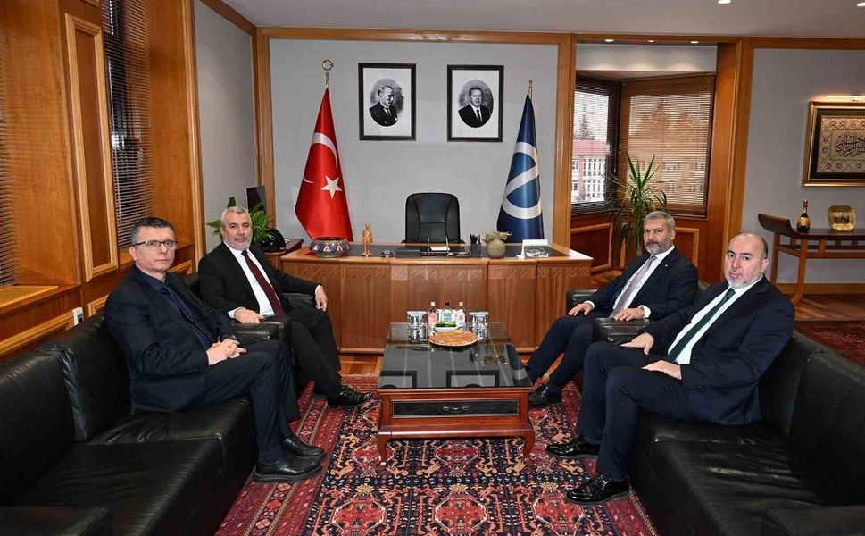 ÖSYM Başkanı Ersoy'dan Rektör Adıgüzel'e ziyaret