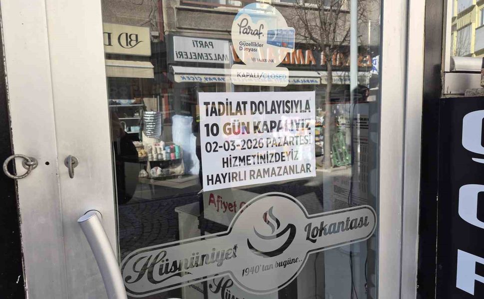 Ramazan ayını fırsat bilen esnaf tadilata başladı