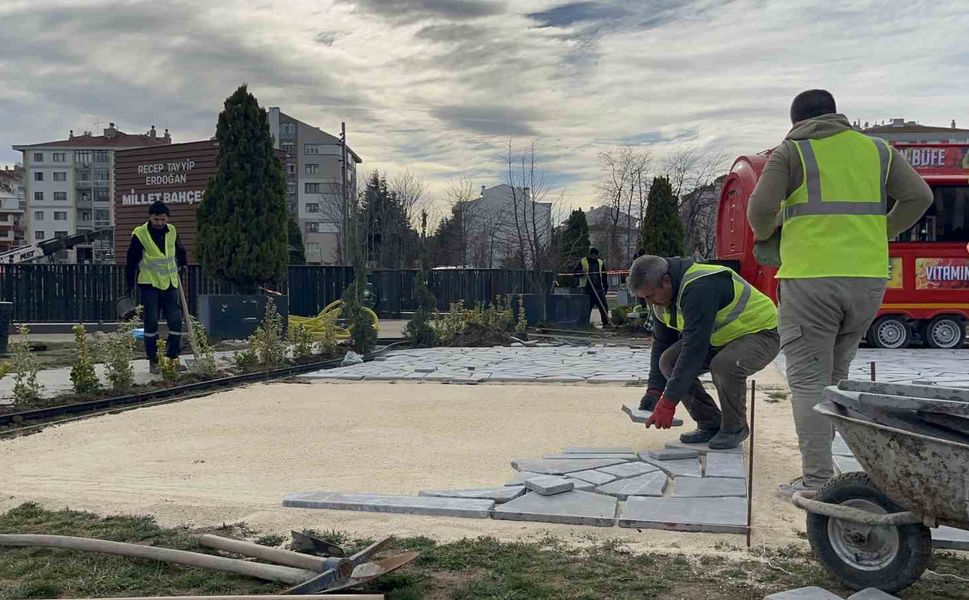 Recep Tayyip Erdoğan Millet Bahçesi'nde çalışmalarda sona gelindi