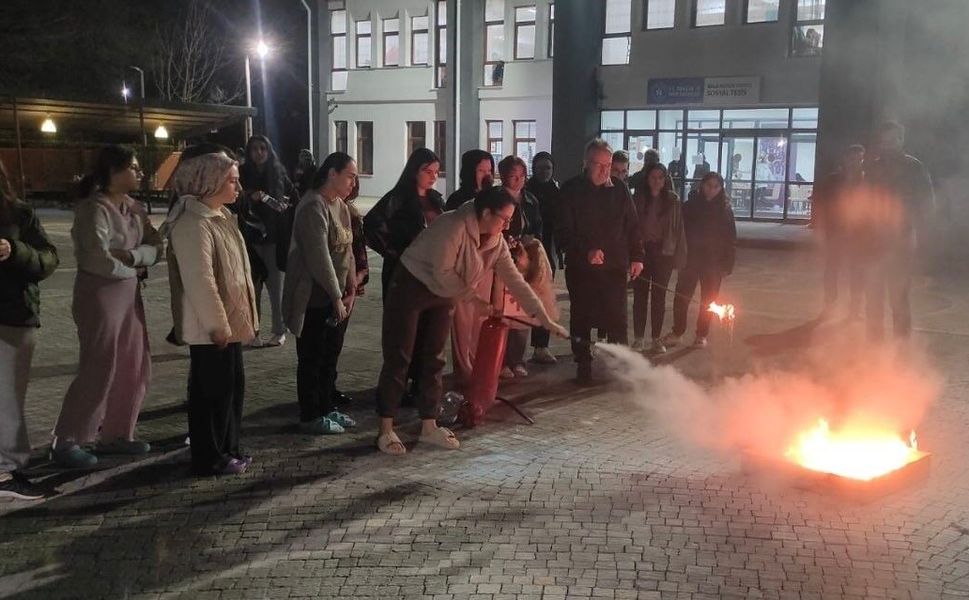 Bala Hatun Yurdu'nda afet tatbikatı