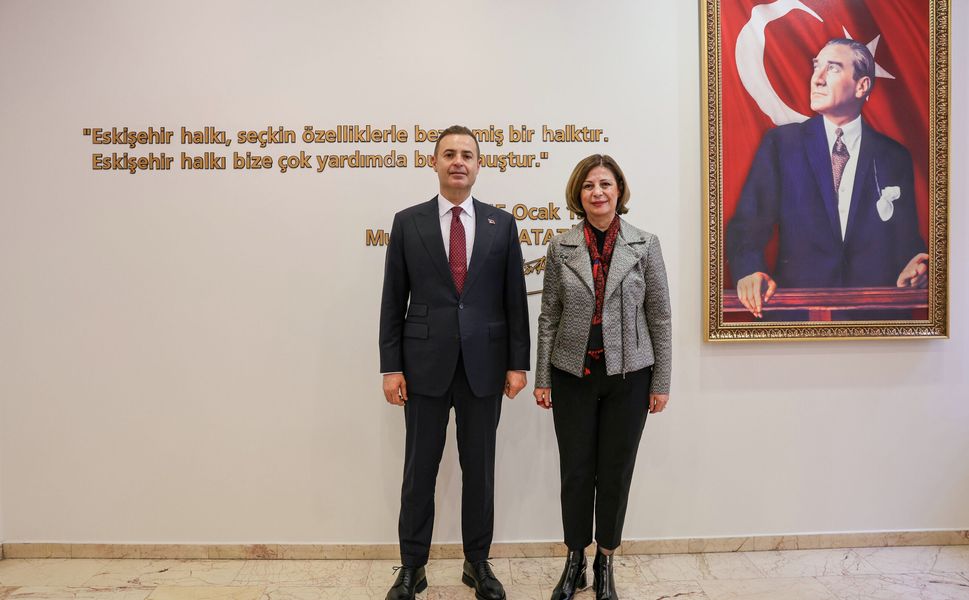 Başkan Akın'^dan Başkan Ünlüce'ye Ziyaret