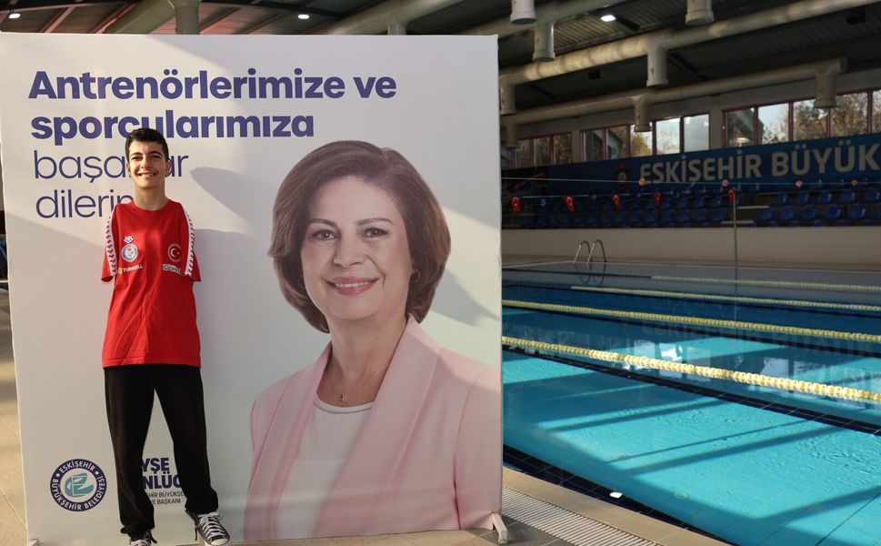 Eskişehirli Milli Yüzücü İtalya’da  Türkiye ’yi  Temsil Edecek