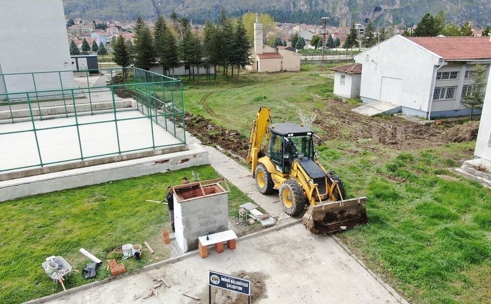 İnönü'de alt yapı çalışmaları