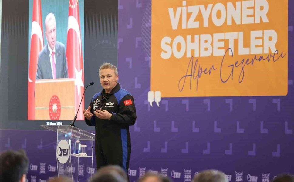 TEI, Vizyoner Sohbetler'de ilk Türk astronot Alper Gezeravcı'yı ağırladı