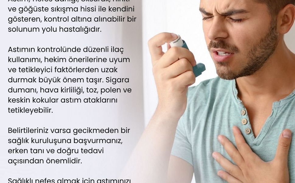 Dünya Astım Günü'nde  Önemli  Uyarı: “Astım Kontrol Altına Alınabilir ”