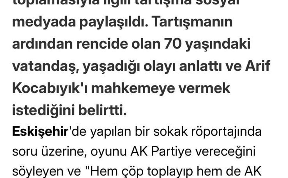 Arif Kocabıyık, Geçmişte Dostlarına destek için Eskişehir'e Gelmiş